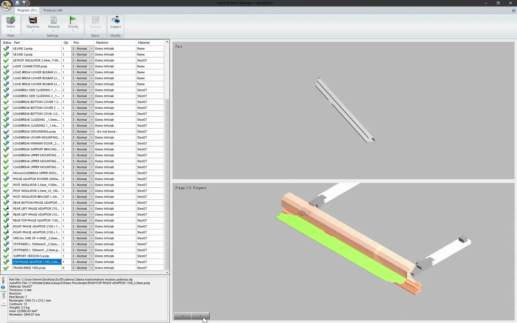 AutoPOL Batch Manager: automatizza la produzione lamiera in pochi clic